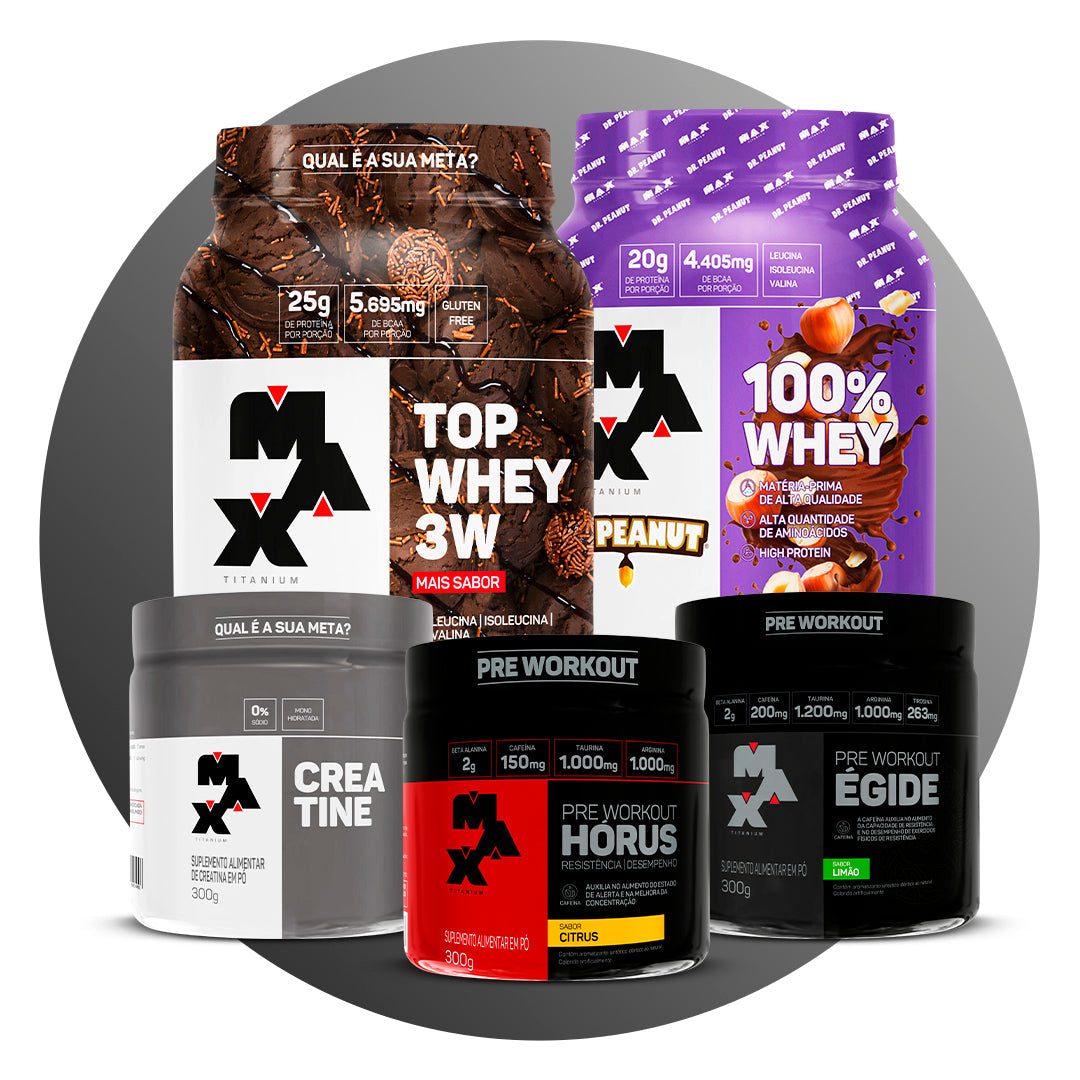 Combos de Proteínas, Creatinas e Pré-treinos