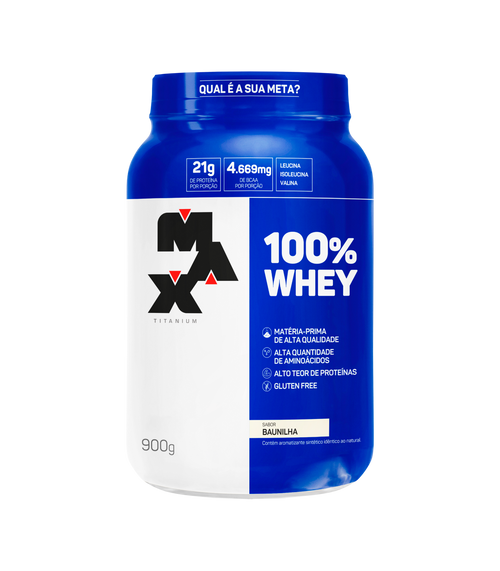 100% Whey 900g - Baunilha