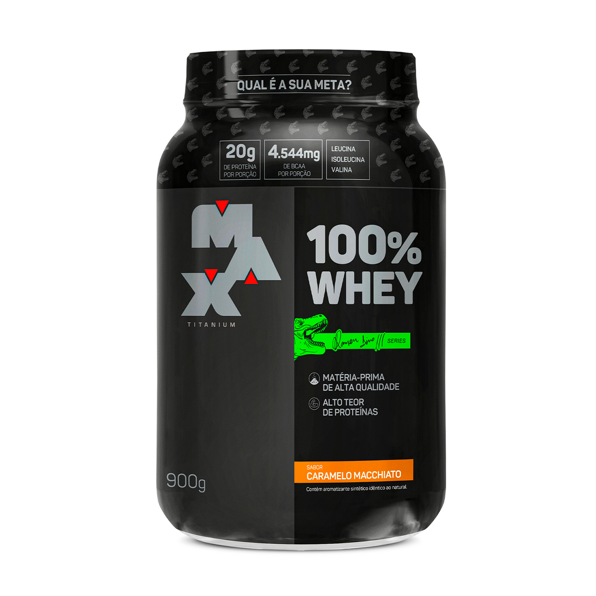 100% Whey 900g - Caramelo Macchiato - Linha Ramon Dino