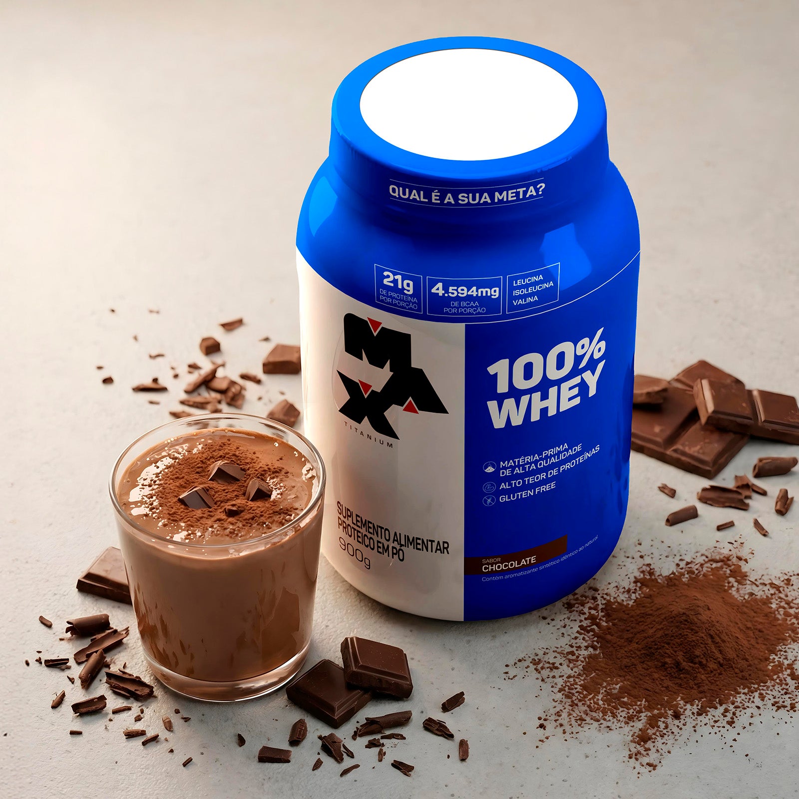100% Whey 900g - Chocolate