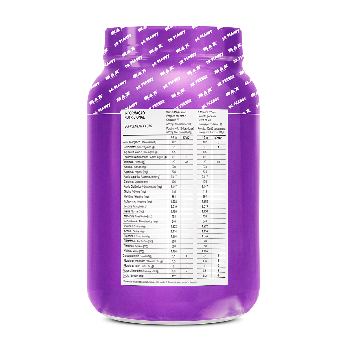 Whey Protein Dr. Peanut 100% Whey 900g - Avelã