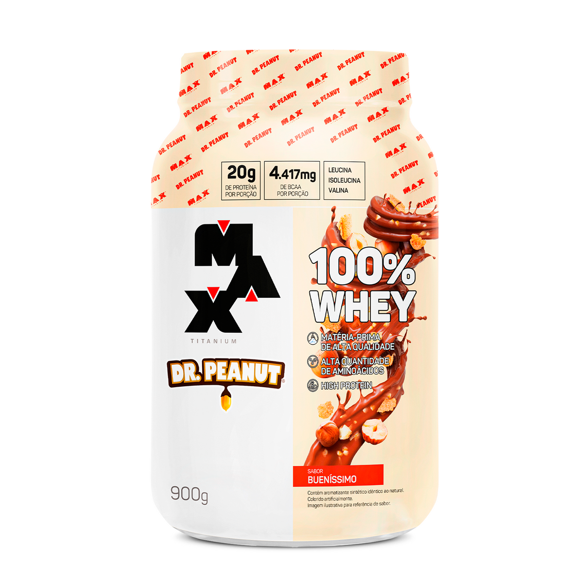 Whey Protein Dr. Peanut 100% Whey 900g - Bueníssimo