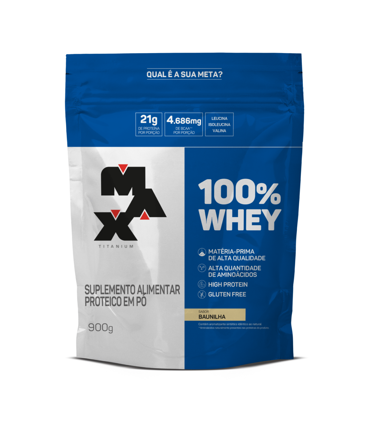 100 Whey Refill 900g Baunilha